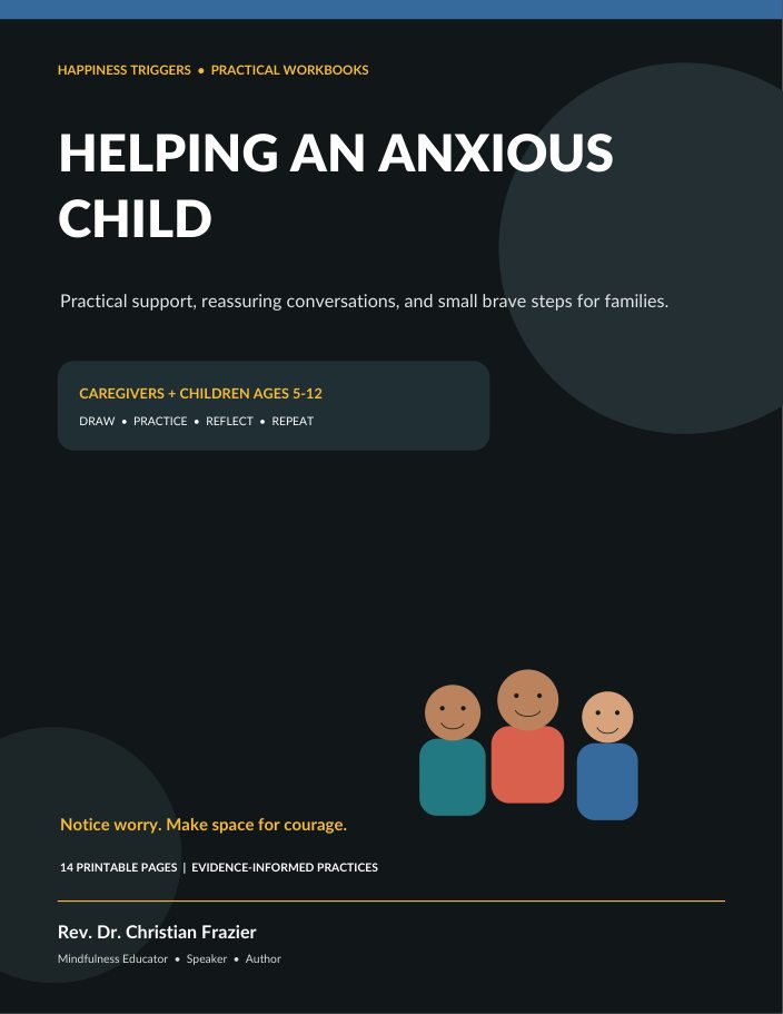 Printable anxiety activity workbook for parents and children.