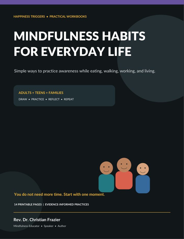Printable mindfulness habit stacking exercises for daily routines.